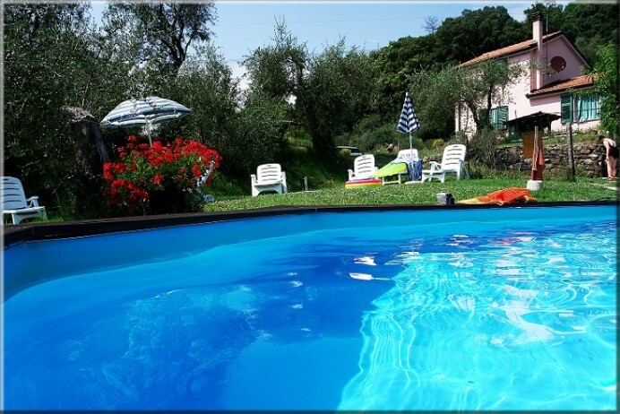 Vista dalla piscina agriturismo bianca fattoria